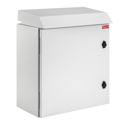 nVent Hoffman PTRS242412G3 - ProTek 1-Door Solid Fan Package Type 3R, 24.09x23.62x11.81, Lt Gray, Steel