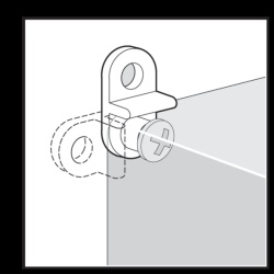 Hoffman QEMFK QLine E Mounting Bracket Kit, 30x15x10mm, Light Gray, Polycarbonate