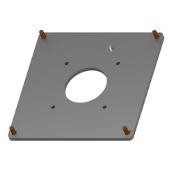 nVent Hoffman S2MSYSAPG Syspend 180/281-MAX Flex Base Adapter Plate, 242x242x24, 