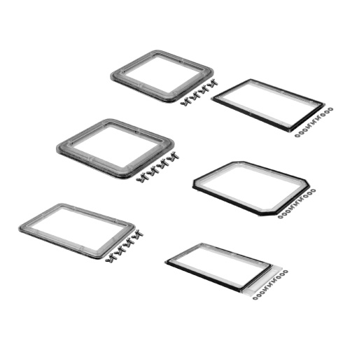 nVent Hoffman SW84N VJ NEMA Window Kit, Transparent, Unpainted, Polycarbonate, SW84N