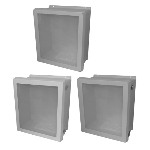 nVent Hoffman VJB606HWPL1 Fiberglass Reinforced Polyester Enclosure.