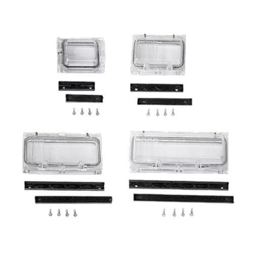 nVent Hoffman VM-CTHS23 VM Hinged Window Kit, Transparent, Unpainted, Polycarbonate, VM-CTHS23