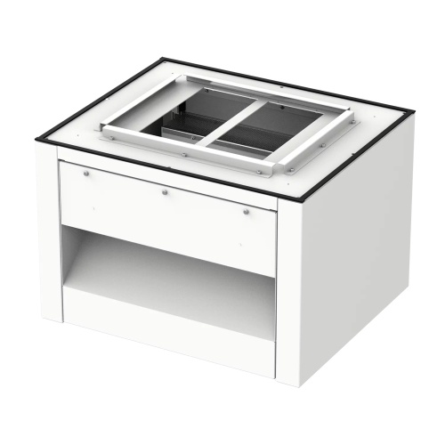 nVent Hoffman WFHD3VB3630 Bases, 24.00x36.00x30.00, White, Vented Aluminum