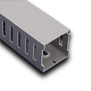 Iboco T1E1540G Wire Duct Gray Narrow Finger 1.5"W x 4"H