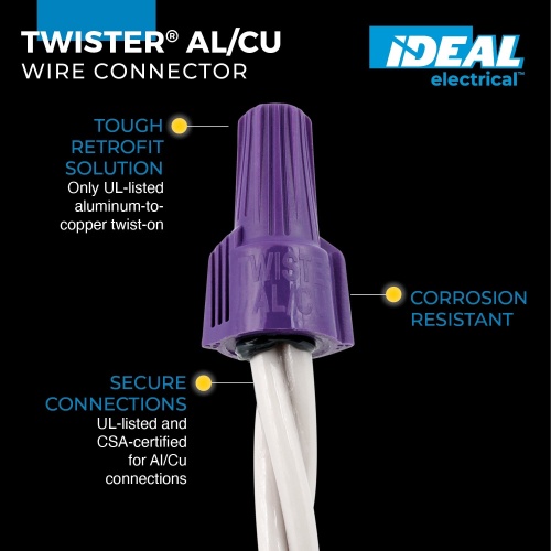 Ideal 30-065 Twister® Al-Cu Wire Connectors