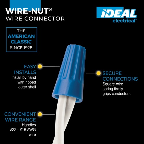 Ideal 30-072 Wire-Nut® 72B® Wire Connectors