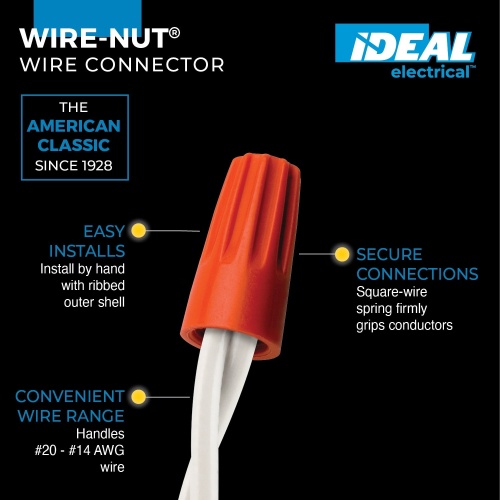 Ideal 30-073 Wire-Nut® 73B® Wire Connectors