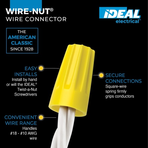 Ideal 30-074 Wire-Nut® 74B® Wire Connectors