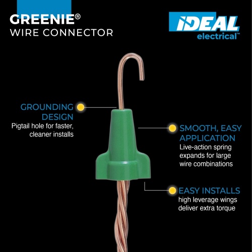 Ideal 30-092 Greenie® 92® Grounding Wire Connectors