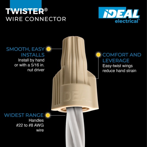 Ideal 30-341J Twister® 341® Wire Connectors