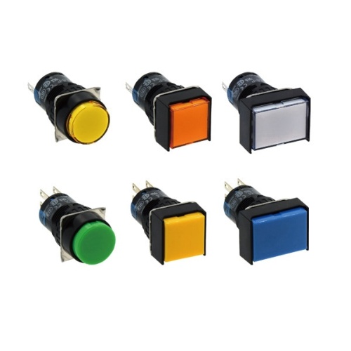 IDEC AL6M-P3-W 16mm Pilot Light White, IP40, IP65