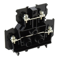 IDEC BND15W, Terminal Block, DIN Rail, Black, Top Wire Entry Position