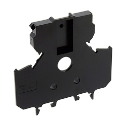 IDEC BNDE15W2, Dual End Plate, Screwless, Black