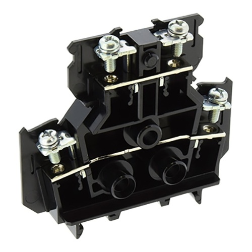 IDEC BNDH15W, Terminal Block, DIN Rail, Black, Side Wire Entry Position