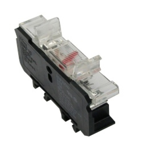 IDEC BNF10DW, Terminal Block, DIN Rail, Black, Side Wire Entry Position