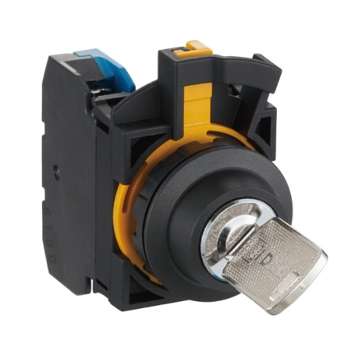 IDEC CW1K-31DE02-1H Selector Switch - Key 22mm 3position, Black