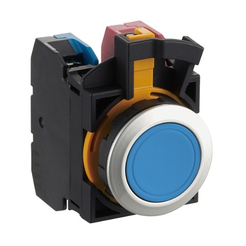 IDEC CW4B-M1E22S Pushbutton 22mm 2no+2nc Blue