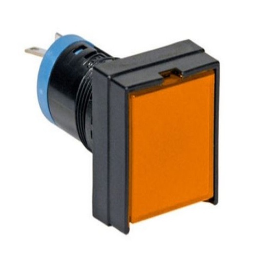 IDEC HA2P-1C06V-A - HA2P Series, Pilot Light, 16 mm, Amber, Plastic Black, IP65