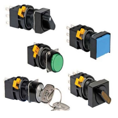 IDEC HA3K-3C6A Keylock Sw W/Slvr Ct, Red