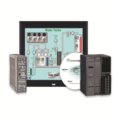 IDEC KIT-FC6A-C24R-HG4G-VHP - FC6A MicroSmart FC6A All-in-One HMI Screen, 12.1"