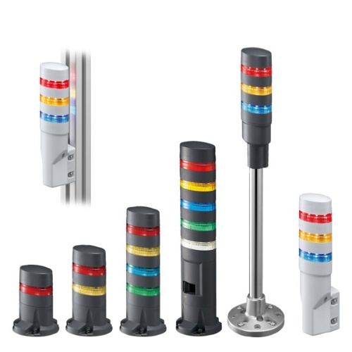 IDEC LD6A-4KZQB-RYSGC LED Tower Pole Bracket 4 Tier - Blue/Yellow/Red/Green