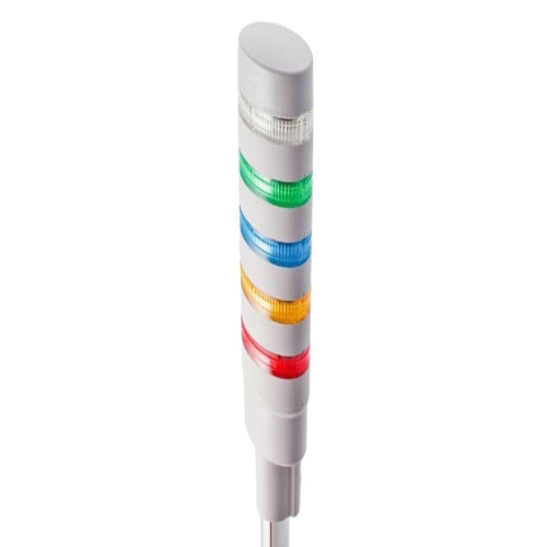 IDEC LD6A-5PQW-RYGSWC LED Tower Pole Base 5 Tier - Green/Blue/White/Yellow/Red