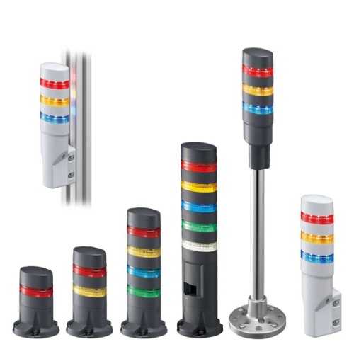 IDEC LD6A-5PZQB-WGSYR - LD6A Series, LD6A LED SignaLight Tower
