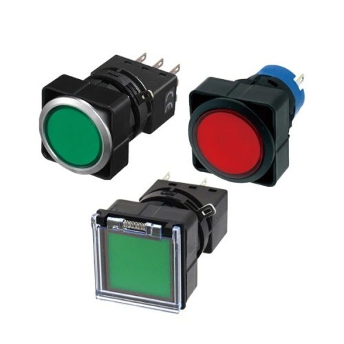 IDEC LW6MF-2C33S 25mm Selector Switch Lighted, Blue