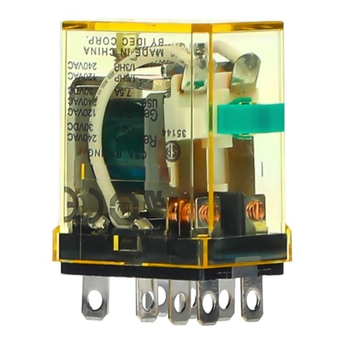 IDEC RH2B-UCAC110-120V RH Power Relay DPDT, 110 VAC, 120 VAC, 10 Amp