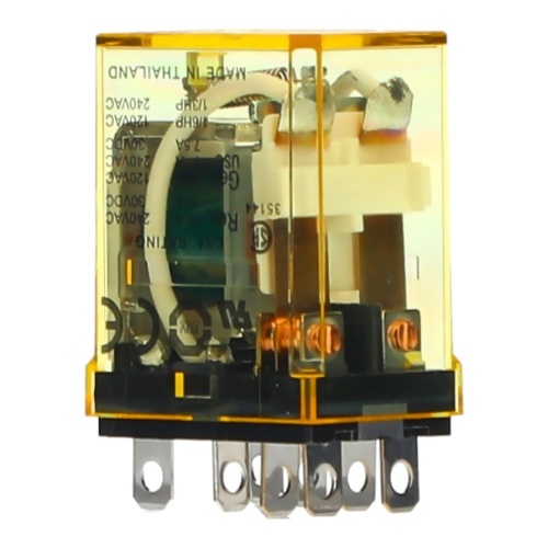 IDEC RH2B-ULCDC24V RH Power Relay DPDT, 24 VDC, 10 Amp