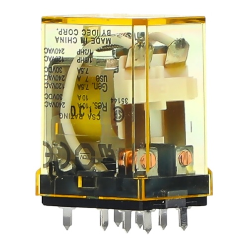 IDEC RH2V2-UDC12V RH Power Relay DPDT, 12 VDC, 10 Amp