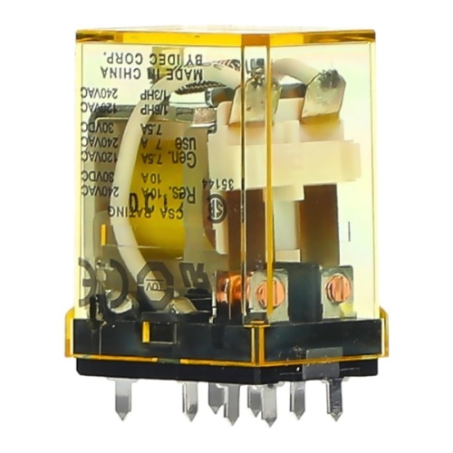 IDEC RH2V2-ULDC24V RH Power Relay DPDT, 24 VDC, 10 Amp