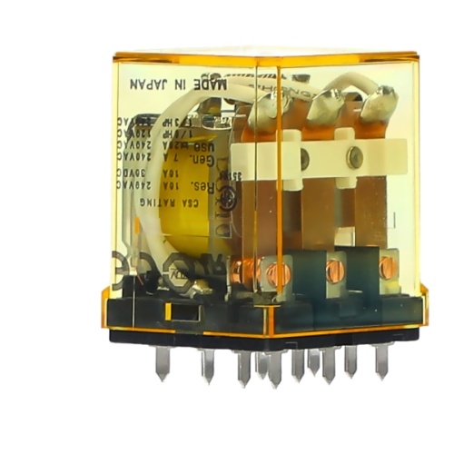IDEC RH3V2-UAC12V RH Power Relay 3PDT, 12 VAC, 10 Amp