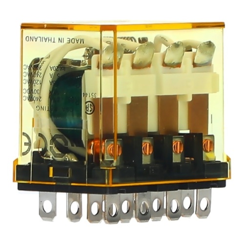 IDEC RH4B-UDC48V RH Power Relay 4PDT, 48 VDC, 10 Amp
