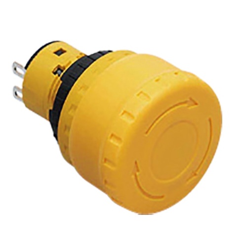 IDEC XA1E-BV3U01KT-Y Emergency Stop Unibody, Yellow