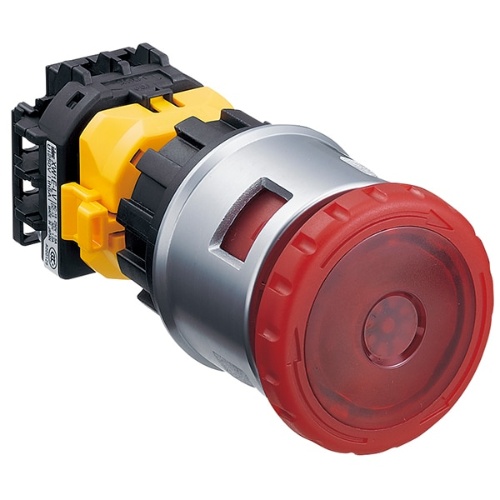 IDEC XN4E-LL412Q4MFR E-Stop 30mm Padlock Type, Red