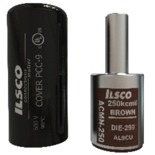 Ilsco ACMN-400 Pigtail Adaptor - Aluminum, Stranded, 600 V, Silver