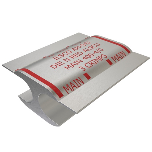 Ilsco AH-5 Compression Taps - Aluminum, 400-4/0 AWG, Stranded, 35 kV, Silver