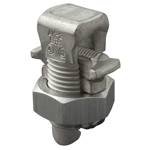 Ilsco AK-350 Split Bolt - Aluminum, 350-1/0 AWG, Stranded, 35 kV, Silver
