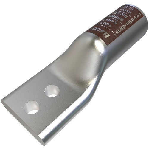 Ilsco ALND-1000-12-1 Compression Lug - Aluminum, 1000 MCM, Stranded, 35 kV