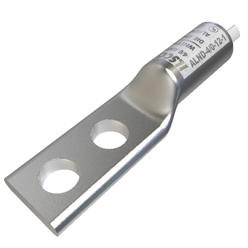 Ilsco ALND-4/0-12-1 Compression Lug - Aluminum, 4/0 AWG, Stranded, 35 kV