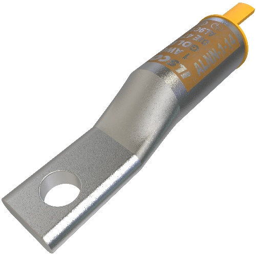 Ilsco ALNN-1-14 Compression Lug - Aluminum, 1 AWG, Stranded, 35 kV, 1/4"