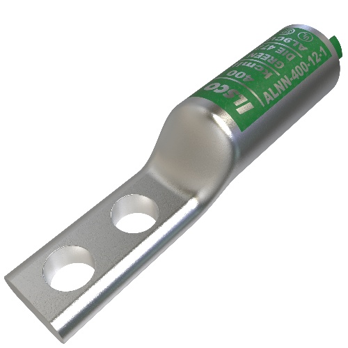 Ilsco ALNN-400-12-1 Compression Lug - Aluminum, 400 MCM, Stranded, 35 kV