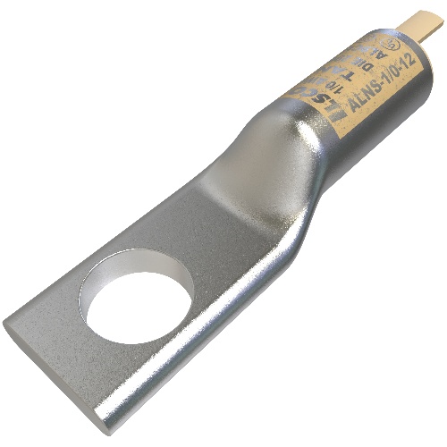 Ilsco ALNS-1/0-12 Compression Lug - Aluminum, 1/0 AWG, Stranded, 35 kV