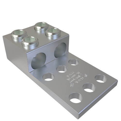 Ilsco AU-600-2N Mechanical Lug - Aluminum, 600-2 AWG, Stranded, 35 kV