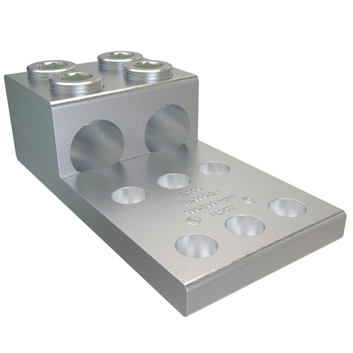 Ilsco AU-800-2N Mechanical Lug - Aluminum, 800-300 MCM, Stranded, 35 kV