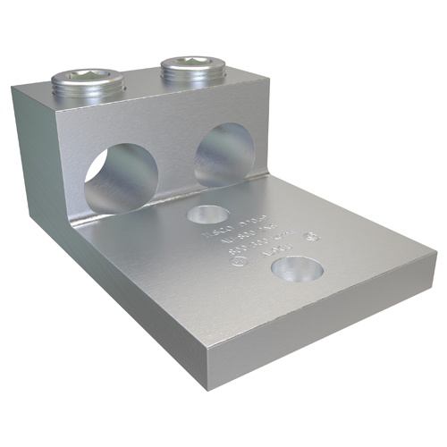 Ilsco AU-800-2NS Mechanical Lug - Aluminum, 800-300 MCM, Stranded, 35 kV