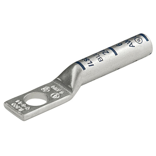 Ilsco CLNS-4-14 Compression Lug - Copper, 4 AWG, Stranded, 35 kV, 1/4"