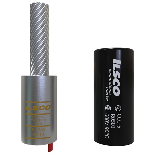 Ilsco CPML-750 Pigtail Adaptor - Copper, 750-700 MCM, Stranded, 600 V, Silver