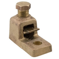 Ilsco HL21-1 Mechanical Lug - Cast Bronze, 4/0-2/0 AWG, Stranded, 35 kV, 3/8", Bronze